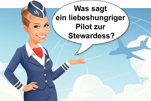Die besten Stewardess-Witze