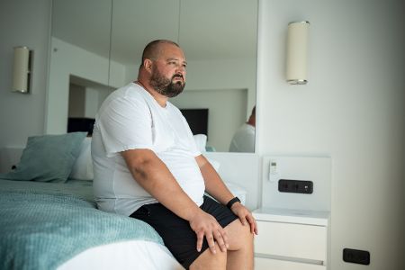 Übergewichtiger Mann Übergewichtiger Mann