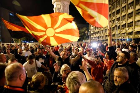 Rechte Opposition in Nordmazedonien feiert Machtwechsel
