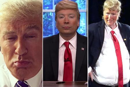 Eine blonde Fönwelle, ein orangefarbener Teint und die Trump-typische Schnute - und schon ist die Maske perfekt. Doch welche... Eine blonde Fönwelle, ein orangefarbener Teint und die Trump-typische Schnute - und schon ist die Maske perfekt. Doch welche...