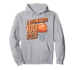 Ich habe 100 Tage in der Schule eingetaucht Basketballlehrer Basketball Pullover Hoodie von 100 Days Of School 2025 Teacher Student