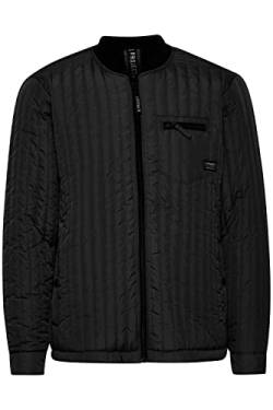 11 Project PRArik Herren Steppjacke Übergangsjacke Jacke leicht gefüttert mit RIPP-Kragen Regular Fit, Größe:M, Farbe:Black (194007) von 11 Project