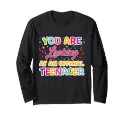 Offizielles Teenager-Geschenk zum 13. Geburtstag, 13 Jahre alte Mädchen Langarmshirt von 13 Year Old Boy Girl Gift Teenager