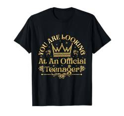 Offizielles Teenager-Geschenk zum 13. Geburtstag, 13 Jahre alte Mädchen T-Shirt von 13 Year Old Boy Girl Gift Teenager