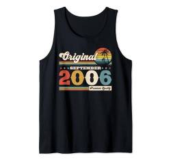 18. Geburtstag Geschenk Mann September Jahrgang 2006 Tank Top von 18. Geburtstag Geschenke September Jahrgang 2006