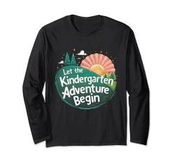 Lass das Kindergartenabenteuer beginnen — am ersten Schultag Langarmshirt von 1st Day Back To School Teacher Co