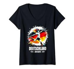 Damen Damen-Deutschlandtrikot 2025 für Deutschland 2025 T-Shirt mit V-Ausschnitt von 2025 Deutschlandspieler Geschenke Deutschland 2025