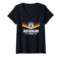 Damen Sports Shirt für Jungen Männer Deutschland 2025 Deutschland T-Shirt mit V-Ausschnitt von 2025 Deutschlandspieler Geschenke Deutschland 2025