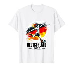 Deutschland-T-Shirt für Deutschland Retro-Frauen-Deutschland T-Shirt von 2025 Deutschlandspieler Geschenke Deutschland 2025