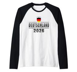 Deutschland-T-Shirt für Deutschland Retro-Jungen-Deutschland Raglan von 2026 Deutschlandspieler Geschenke Deutschland 2026