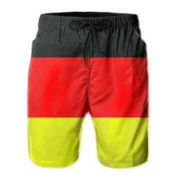 208 Deutsche Flagge Deutschland 3D Gedruckt Herren Shorts Lässige Boardshorts Jogger Badeshorts Schnelltrocknend Badehose M von 208