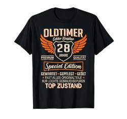 28. Geburtstag 28 Jahre Einzigartiger Oldtimer 28er T-Shirt von 28 Jahre Mann Männer 28 Geburtstag Deko Geschenk