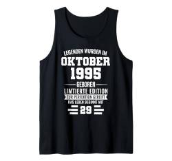 Legenden wurde im Oktober 1995 geboren 29.Geburtstag Mann Tank Top von 29 Jahre Geburtstag Party Geschenke