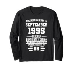 Legenden wurde im September 1995 geboren 29.Geburtstag Mann Langarmshirt von 29 Jahre Geburtstag Party Geschenke