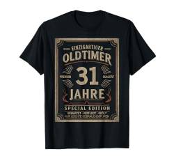 31. Geburtstag 31 Jahre Einzigartiger Oldtimer 31er T-Shirt von 31 Jahre Mann Männer 31 Geburtstag Deko Geschenk