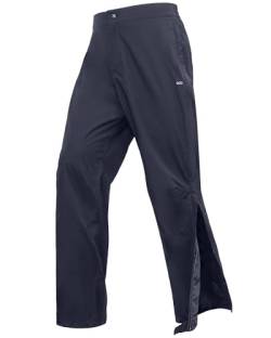 33,000ft Regenhose Herren Wasserdicht Full Zip Wanderhose, Atmungsaktiv 2-Lagen Überziehhose Fahrrad Hose, Winddicht Outdoorhose Funktionshose Dunkelblau S von 33,000ft