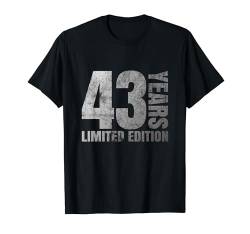 43 jahre alte männer geschenk 43 geburtstagsgeschenk für frauen T-Shirt von 43 year old women gift 43th birthday gifts for men