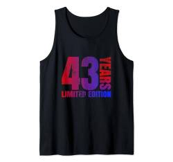 43 jahre alte männer geschenk 43 geburtstagsgeschenk für frauen Tank Top von 43 year old women gift 43th birthday gifts for men