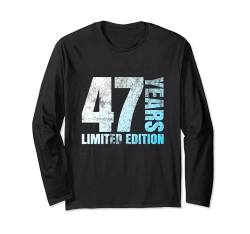 47 jahre alte männer geschenk 47 geburtstagsgeschenk für frauen Langarmshirt von 47 year old women gift 47th birthday gifts for men