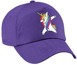 4sold Baseballkappe für Mädchen, bunt, Einhorn-Baseballkappe, Kinder, Trucker, Jugendliche, niedlich, Sport, Regenbogen, Kinder, Sommerhut, Schule, Mädchen, verstellbar, Snapback, Urlaub, violett, von 4sold