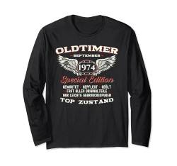 50. Geburtstag Mann Oldtimer September Jahrgang 1974 Lustig Langarmshirt von 50. Geburtstag September Jahrgang 1974 Vintage