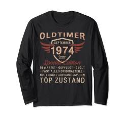 50. Geburtstag Mann Oldtimer September Jahrgang 1974 Lustig Langarmshirt von 50. Geburtstag September Jahrgang 1974 Vintage