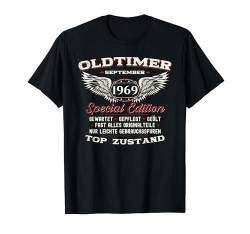 55. Geburtstag Mann Oldtimer September Jahrgang 1969 Lustig T-Shirt von 55. Geburtstag September Jahrgang 1969 Vintage