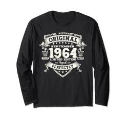 60. Geburtstag Geschenk Mann September Jahrgang 1964 Langarmshirt von 60. Geburtstag Geschenke September Jahrgang 1964