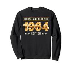 60 Jahre Original and Authentic 1964 Edition Papa Sweatshirt von 60.ter Geburtstag Geschenk Vintage 1964 Männer