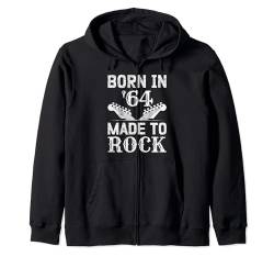 Geboren in '64 Made to Rock Männer 60ter Rockfans Kapuzenjacke von 60.ter Geburtstag Geschenk Vintage 1964 Männer