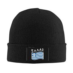 716 Winter Hüte Griechisch Griechenland SAGT Flagge Beanie Winter Mütze Grobstrick Schädel Cap Atmungsaktivem Beanie Mütze Für Sports Geschenke Winter von 716