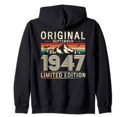 77 Geburtstag Geschenk Mann September Jahrgang 1947 Kapuzenjacke von 77. Geburtstag Geschenke September Jahrgang 1947