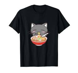 Ramen and a cat T-Shirt von 7CATS