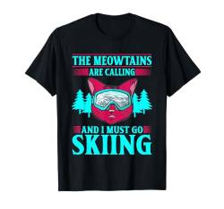 Ski 90er 80er Ski Outfit Retro Skifahren T-Shirt von 80s 90s Ski Bekleidung für Frauen Männer