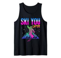 Ski 90er 80er Ski Outfit Retro Skifahren Tank Top von 80s 90s Ski Bekleidung für Frauen Männer