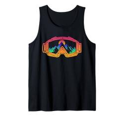 Ski 90er 80er Ski Outfit Retro Skifahren Tank Top von 80s 90s Ski Bekleidung für Frauen Männer