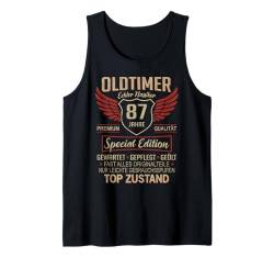 87. Geburtstag 87 Jahre Einzigartiger Oldtimer 87er Tank Top von 87 Jahre Mann Männer 87 Geburtstag Deko Geschenk