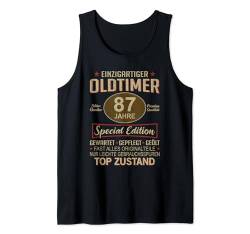 Herren 87. Geburtstag 87 Jahre Einzigartiger Oldtimer 87er Tank Top von 87 Jahre Mann Männer 87 Geburtstag Deko Geschenk