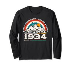 90. Geburtstag Geschenk Mann September Jahrgang 1934 Langarmshirt von 90. Geburtstag Geschenke September Jahrgang 1934