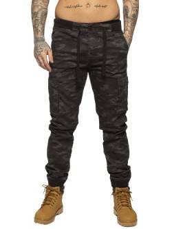 989Zé ENZO EZ409 Herren-Jogginghose, Camouflage, Militär-Stil, aus Baumwolle, khaki, 34 W/32 L von 989Zé ENZO