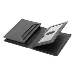 AG Wallets Echtleder Kreditkartenetui und Visitenkartenetui, Kartenetui mit RFID-Schutz, hält bis zu 30 Visitenkarten, 1 Ausweisfenster und 8 Kreditkartenfächer, Schwarz, Minimalistisch von A|G WALLETS PREMIUM LEATHER PRODUCTS