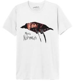 A Nightmare On Elm Street Herren Menimamts020 T-Shirt, weiß, S von A NIGHTMARE ON ELM STREET