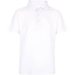 A2Z 4 Kids Jungen PoloT Shirts Schlicht Sommer - PL Polo T Shirt White 5-6 von A2Z 4 Kids