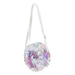 ABOOFAN Gürteltasche Glitzer Tasche Glitzer-Münzbeutel Schultertasche Umhängetasche tragbare Aufbewahrungstasche einfache Aufbewahrungstasche für Mädchen Blitz Aufbewahrungstaschen Baby Pu von ABOOFAN