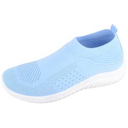 Damen Sportschuhe, zum Reinschlüpfen, leicht, elastisch, für Sport, Laufen, Freizeit, Pumpe, blau, 38 EU von ABSOLUTE FOOTWEAR