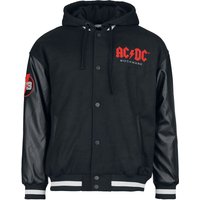 AC/DC Collegejacke - EMP Signature Collection - M bis 3XL - für Männer - Größe 3XL - schwarz/grau  - EMP exklusives Merchandise! von AC/DC