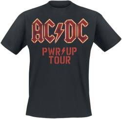 AC/DC PWR UP - Tourshirt 24 Männer T-Shirt schwarz M 100% Baumwolle Band-Merch, Bands von AC/DC