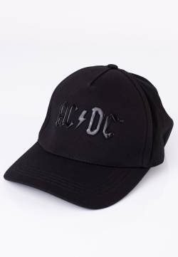 AC/DC - Shiny Black Logo - Cap - Schwarz - Onesize - 100% Baumwolle,Baumwolle von AC/DC