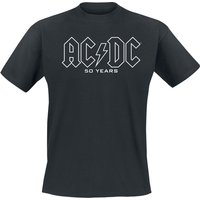 AC/DC T-Shirt - 50 Years Logo History - S bis 5XL - für Männer - Größe XL - schwarz  - Lizenziertes Merchandise! von AC/DC