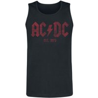 AC/DC Tank-Top - Est. 1973 - S bis 4XL - für Männer - Größe 4XL - schwarz  - EMP exklusives Merchandise! von AC/DC